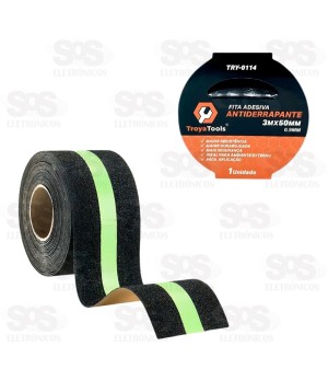 Fita Adesiva Antiderrapante 3 Metros TroyaTools TRY-0114