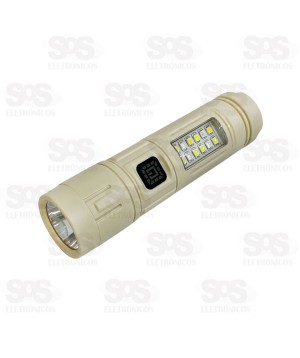Lanterna LED Com Luz Lateral Recarregável Altomex AL-B1285