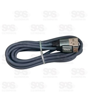 Cabo De Carregamento USB Para Micro V8 2 Metros Kaidi KD-336M