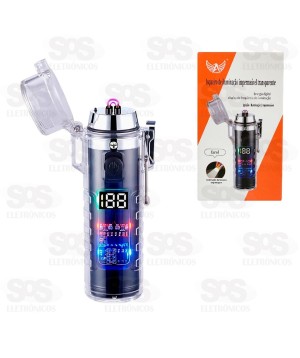 Isqueiro Elétrico Recarregável Com Lanterna Altomex AL-B5777