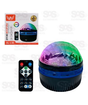 Luminária Abajur RGB Com Controle Remoto Altomex AL-L18