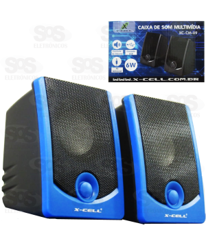 Caixa De Som Multimídia 6W X-cell xc-cm-09