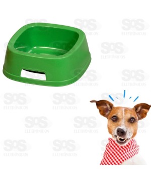 Comedouro Quadrado Para Animais N° 2 Cores Variadas