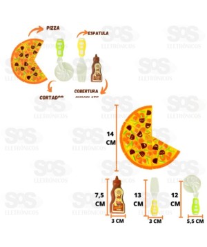 Conjunto Hora da Pizza 7 Peças Toy King TK-AB4082