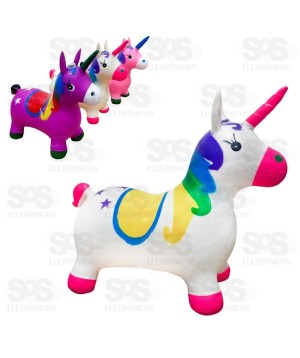 Unicórnio Upa Upa Inflável Musical Toy King 8199