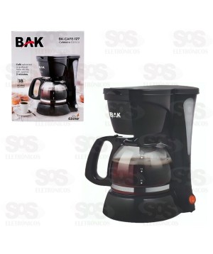 Cafeteira Elétrica 600ML 110V 650W Bak BK-CAFE-127