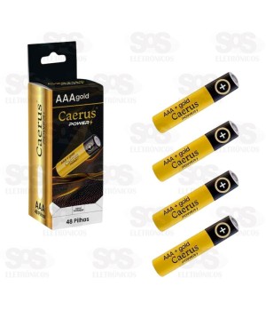 Pilhas AAA Gold Embalagem Com 48 Unidades 1.5V Caerus CRS-5555