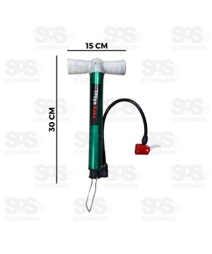 Bomba De Ar Manual Com Mangueira 30CM TRY-0049
