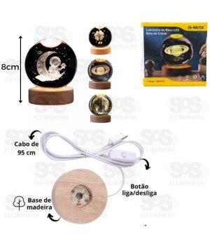 Luminária LED Bola de Cristal B-Max BM-F976