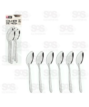 Kit Colher De Mesa 6 Unidades Top Útil TOP1641