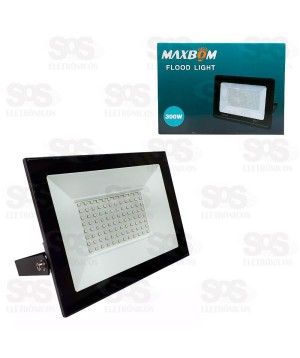 Refletor Holofote LED Branco 300W Maxbom 9616