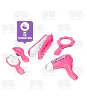 Penteadeira Fashion Com Acessórios e Cadeira Poliplac 7263