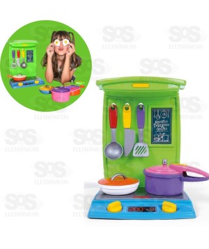 Conjunto Cozinha Colorido Com Acessórios Poliplac 6990