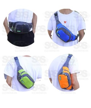 Pochete Multiuso 6 Bolsos Cores Variadas XH