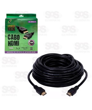 Cabo HDMI 1080p 20 Metros X-Cell XC-HDMI-20