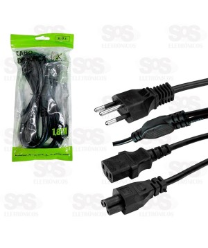 Cabo De Força 2 em 1 Tripolar 1,80 Metros X-Cell XC-CF-11