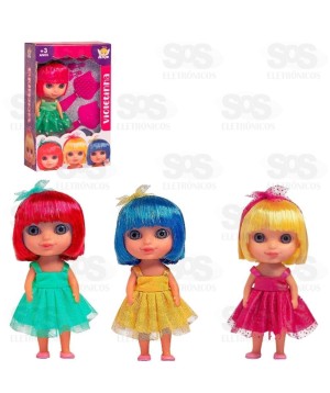 Boneca Violetinha Com Acessórios Vinil Anjo 2393