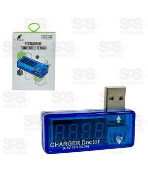 Testador De Corrente e Tensão X-Cell XC-T-USB