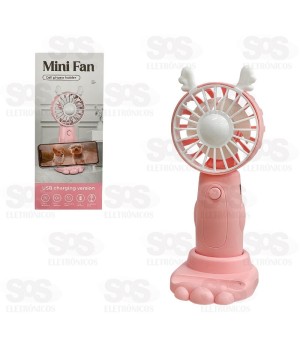 Ventilador Portátil De Mão Com Suporte BRQ-VP-33
