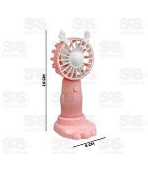 Ventilador Portátil De Mão Com Suporte BRQ-VP-33
