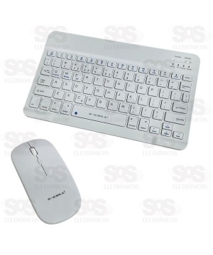 Kit Teclado Slim e Mouse Bluetooth X-Cell XC-CB-06