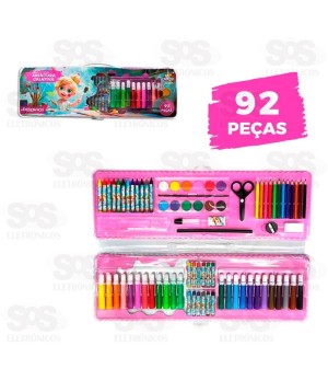 Maleta De Pintura 92 Peças Aventura Criativa Toy King TK-CR21