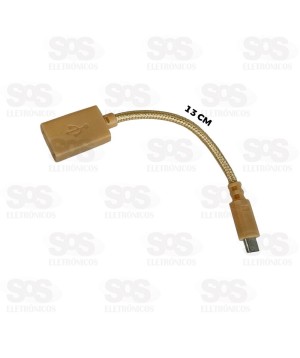 Cabo Adaptador OTG Micro V8 Para USB 3.0 Altomex AL-1770-V8