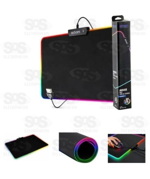 Mouse Pad Gamer Exbom Com Led Rgb 25X35cm Exbom MP-LED2535