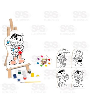 Kit Pintura Turma Da Mônica 13 Peças Nig Brinquedos 766