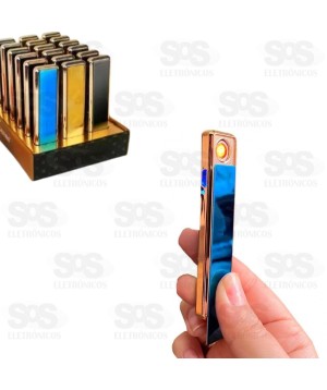 Isqueiro Elétrico Por Indução Recarregável Cores Variadas Luatek LH-050