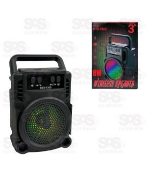 Caixa De Som Bluetooth 8W Recarregável KTS-1360