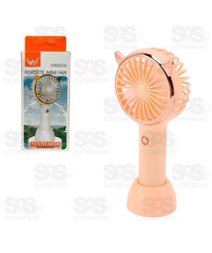 Mini Ventilador Recarregável Com Suporte Altomex AL-F1902
