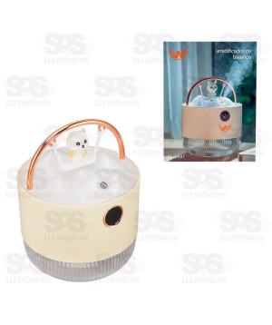 Umidificador De Ar Gatinho No Balanço 600ML Altomex AL-2697