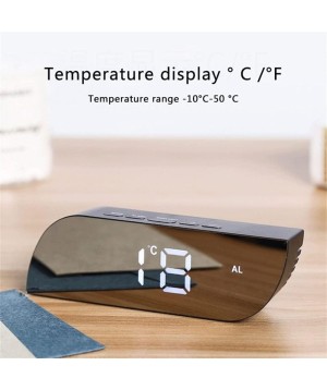 Relógio Digital LED Despertador e Temperatura Espelhado Altomex AL 2991