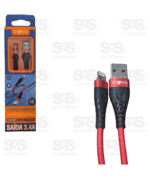 Cabo De Carregamento USB Para Lightning 1 Metro Inova MD-6059