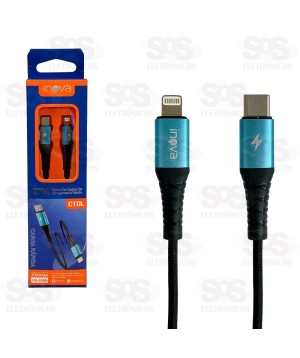 Cabo De Dados Type C Para Iphone 27W 1 Metro Inova CBO-12436
