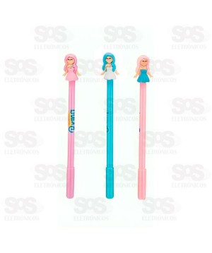 Caneta Esferográfica Divertida Boneca Polibrinq SCB45
