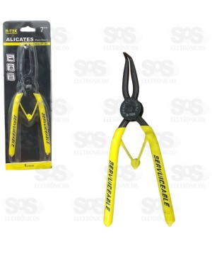 Alicate Para Anéis Externo Curvo 7 Polegadas B-tek BT393