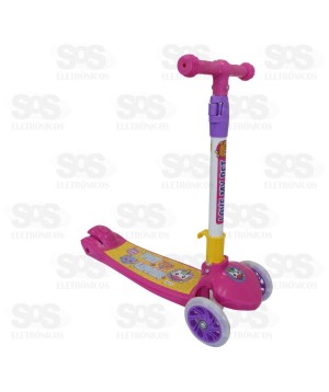 Patinete Pet Love Com Luzes Dobrável HomePlay 4297