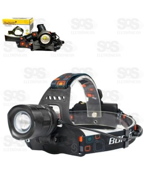 Lanterna de Cabeça e Farol Bike Led Recarregável B-Max BM-810