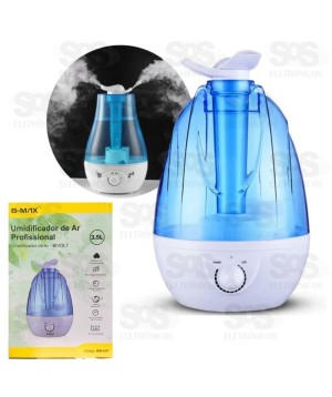Umidificador De Ar 3,5 Litros 2 Saidas Bivolt B-Max BM-U07