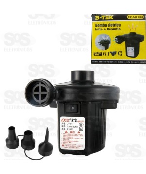 Bomba de Inflar e Esvaziar Elétrica B-max BT-AX106