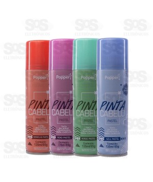 Pinta Cabelo Spray 135ml Pastel Verde Popper