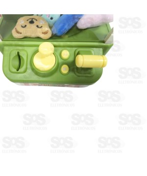 Mini Maquininha Pegar Bichinho Pelucia Infantil Garra Toy King TK-AB7255