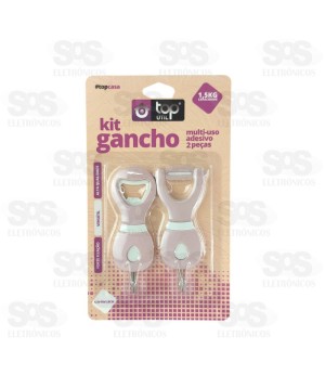 Ganchos Multiuso Adesivo 2 Unidades Top Útil TOP 0790