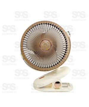Mini Ventilador Grampo Recarregável B-max BM-F1083