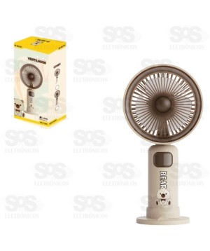 Mini Ventilador Bear Recarregável B-max BM-F1084