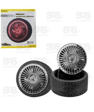 Mini Ventilador Pneu 32cm Recarregável B-max BM-F1096