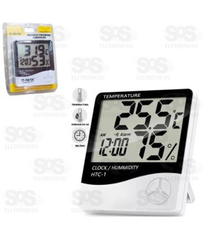 Termo Higrômetro Digital Medição de Temperatura e Umidade B-max HTC-1