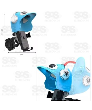 Suporte Celular e GPS Moto e Bike Capacete B-max bmg-05